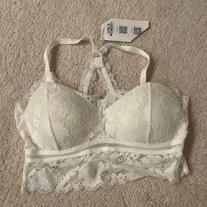 NWT white laced bralette